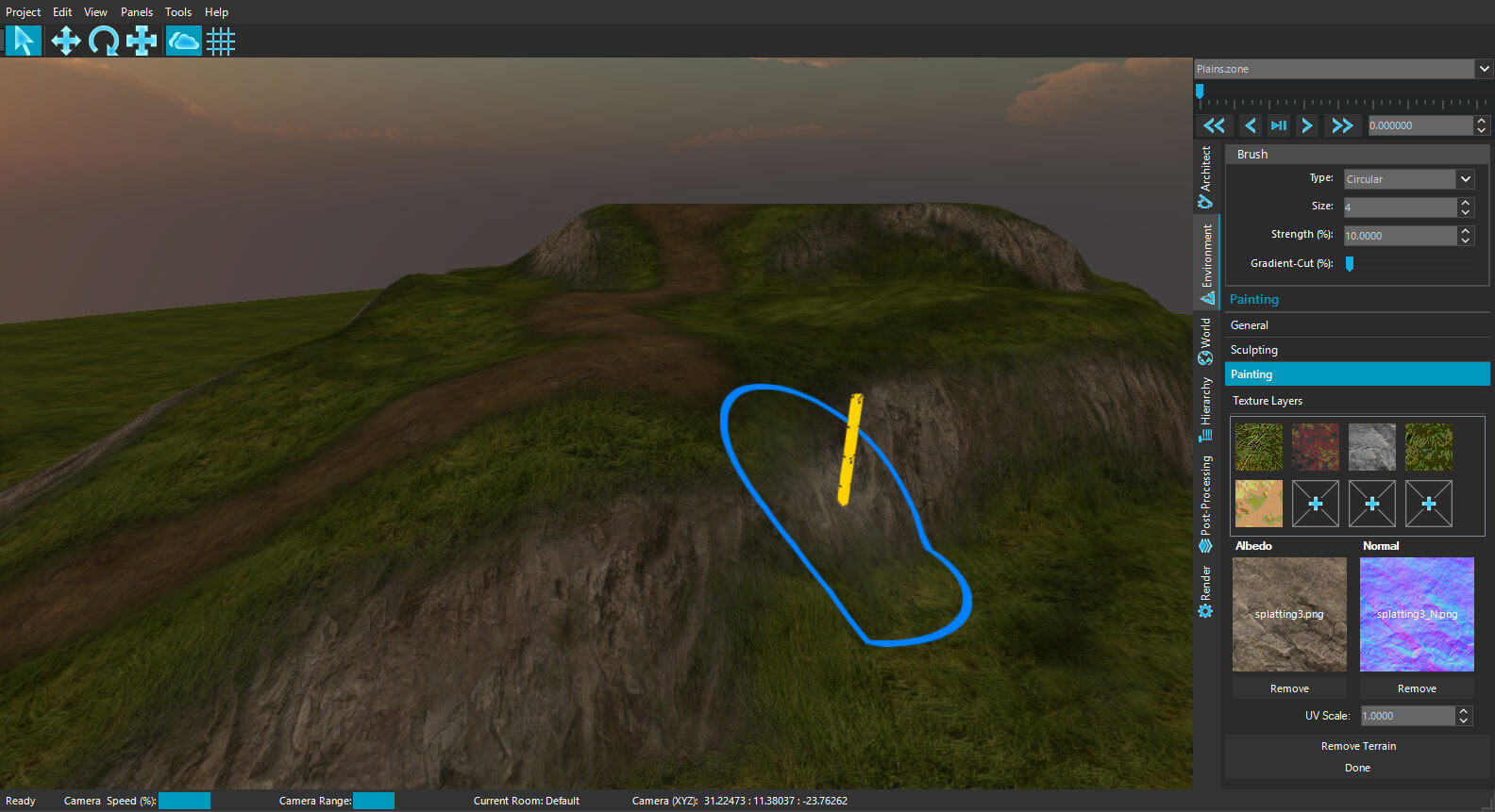 Bright Engine v0.1.4b Released - Terrain Painting - Gajatix Studios